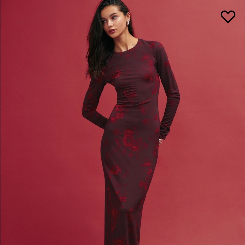 Reformation Tommie Knit Dress Sanguine - Size XS